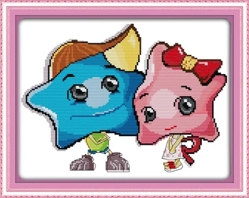

Star baby!DIY Needlework 11CT 14CT DMC Counted Cross Stitch Kits Embroidery Cross For Home decal cross stitch printed on canva