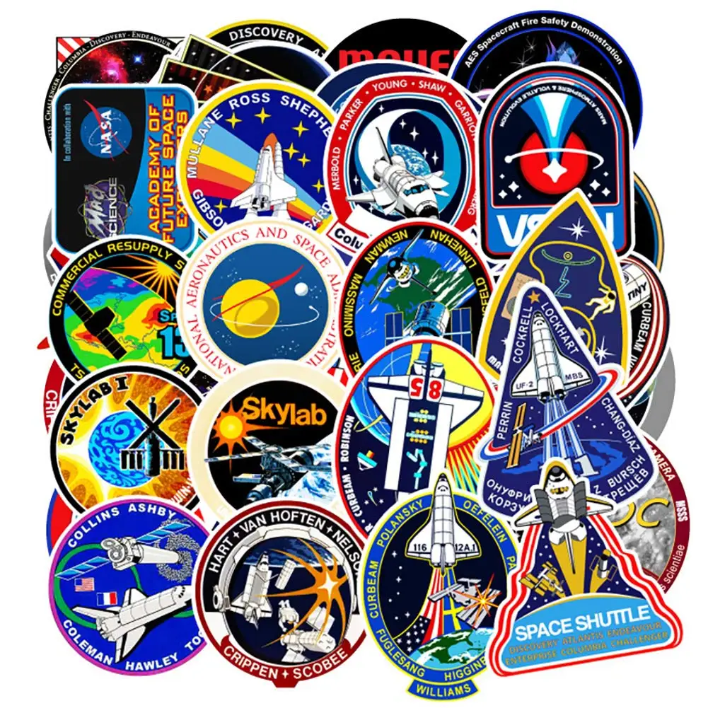 

94Pcs PVC Waterproof Sticker Toys Aerospace Theme Decal for Phone Laptop Luggage Bicycle Guitar Moto Adhesive Gift Stickers
