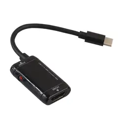 USB 3,1 Тип C мужчин и женщин HDMI адаптер конвертер Код для HDTV Macbook 1080 P HDMI Кабель-адаптер