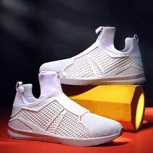 2016 Students Male Casual Ankle Boots Breathable Mesh Men’s Shoes Autumn Fashion Boot Zapatillas