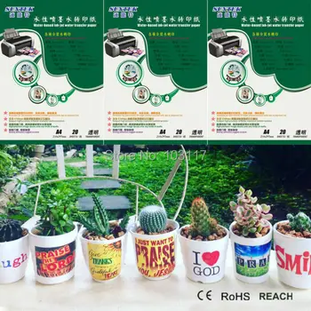 

Decal Paper Water Slider On Melamine Pots with Nail Art Water Transfer Decal for Inkjet Printer