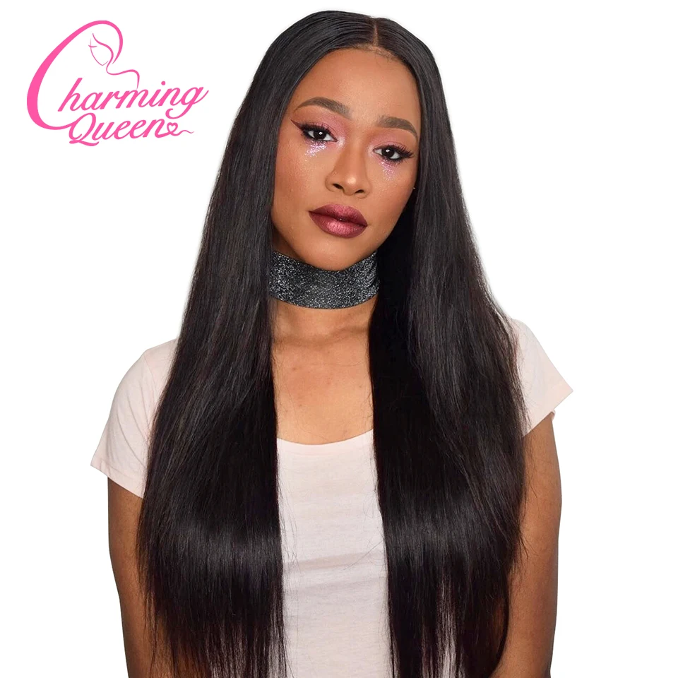 

250% Density 13*6 Deep Part Lace Front Human Hair Wigs For Black Women Brazilian Remy Hair Wig With Baby Hair Charming Queen