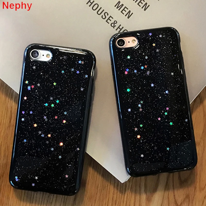 

Soft Cell Phone Case for iPhone X 10 XR XS Max iPhone 8 7 iPhone 6 S 6S Plus 6Plus 6SPlus 7Plus 8Plus Love star clear Back Cover