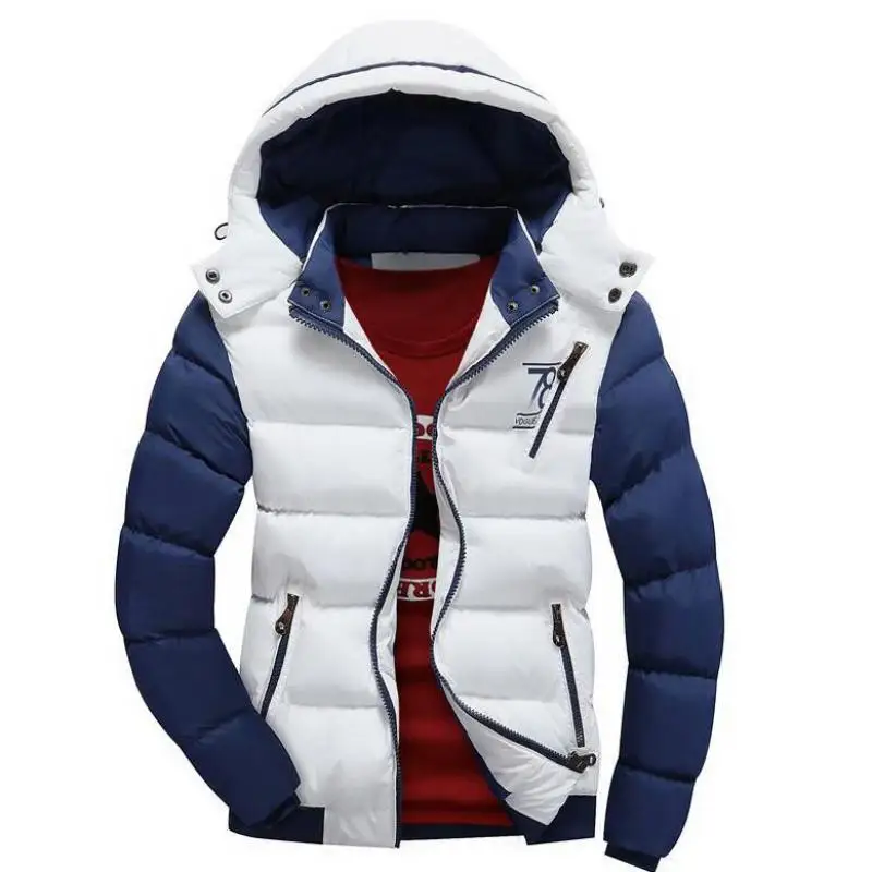 

Outwear Bomber Jacket Men Autumn Thicken Mens Coat Warm Outwear Windproof Hooded Overcoat Zipper Parkas Jackets Man Hoody Male