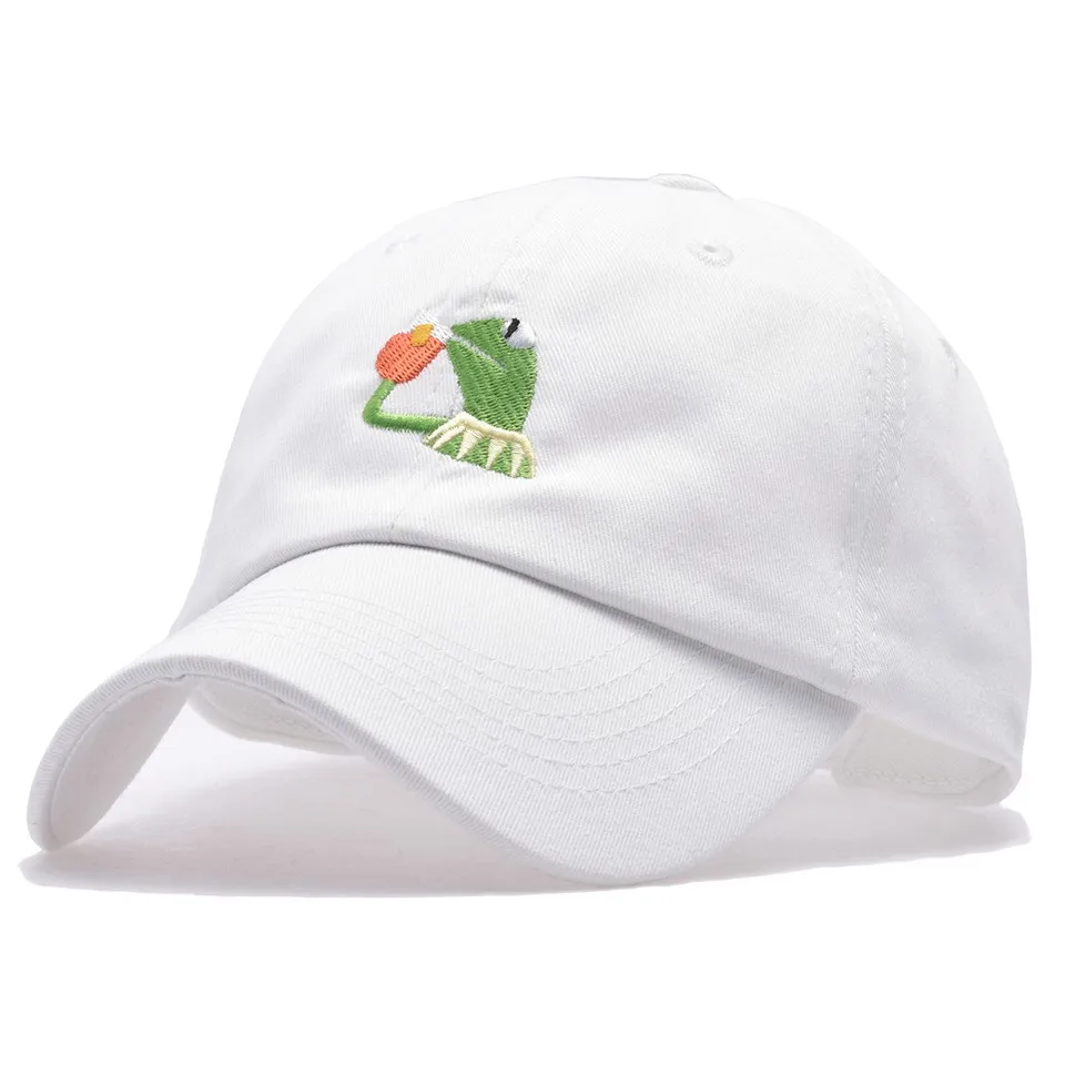 Frog Tea Snapback Kermit None Of My business Dad Hat Lerbon James casquette kenye Big Daddy hat Men Women Girl's Baseball cap