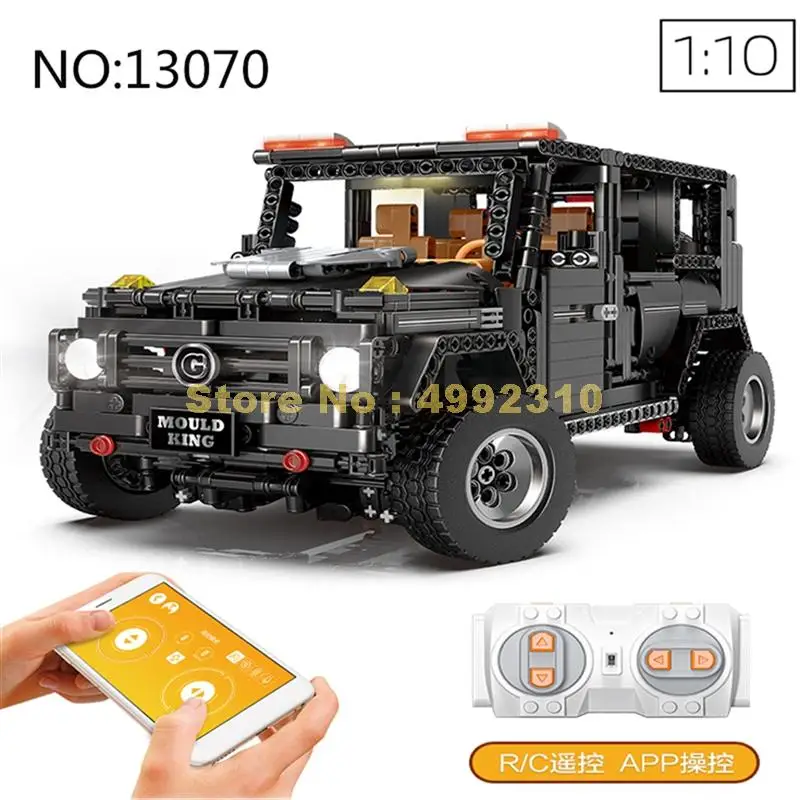 

13070 1641pcs app technic technic suv g5500 wagon rc motors car building blocks Bricks Toy
