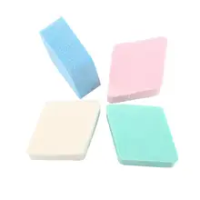 Яркий гламурный 4 шт утолщаются в форме ромба двойная Двусторонняя губка слоенок для макияжа идеальный любимый подарок для девочки