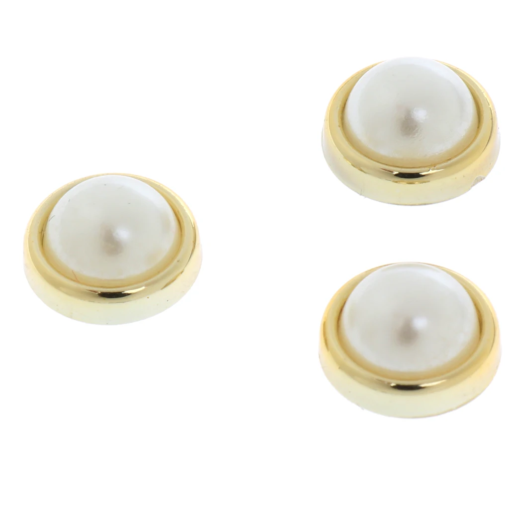 50pcs Pearl Rivets Stud Button Leather Craft Bag Jeans Shoes Clothes Craft Decor