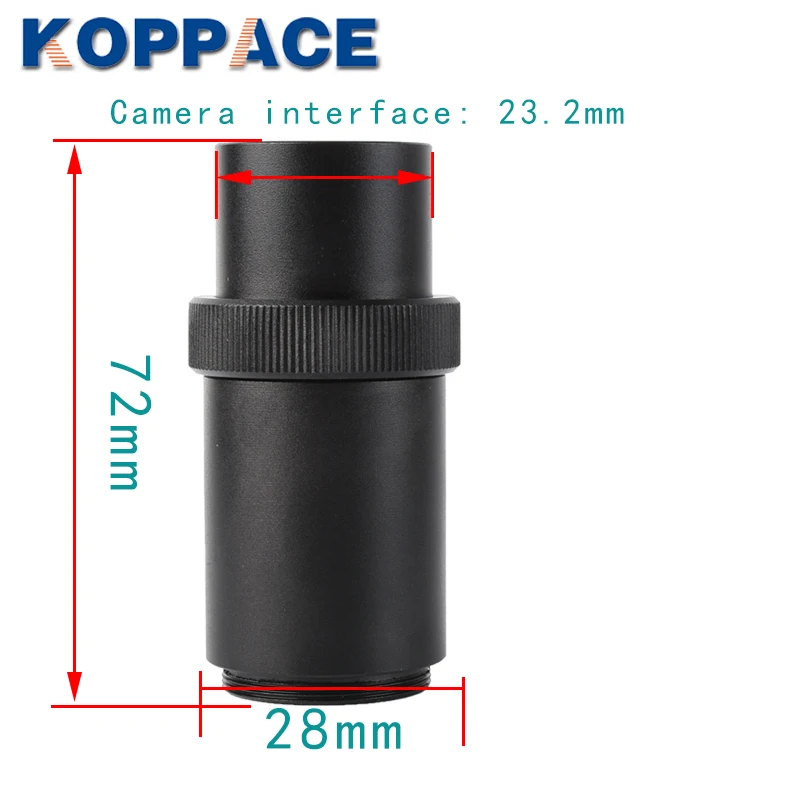 KOPPACE C mount Electronic Eyepiece Lens CTV Electronic Eyepiece Adapter For Trinocular Stereo