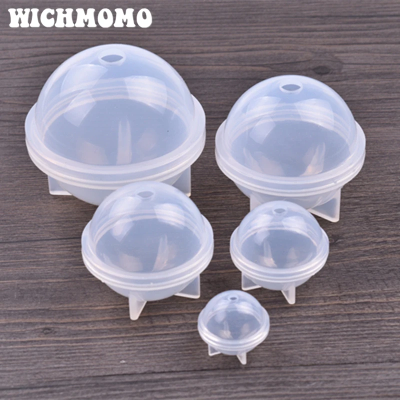 

2019 New 1PCS 20-60mm Sphere Craft DIY Transparent UV Resin Liquid Silicone Combination Molds for DIY Making Finding Accessories