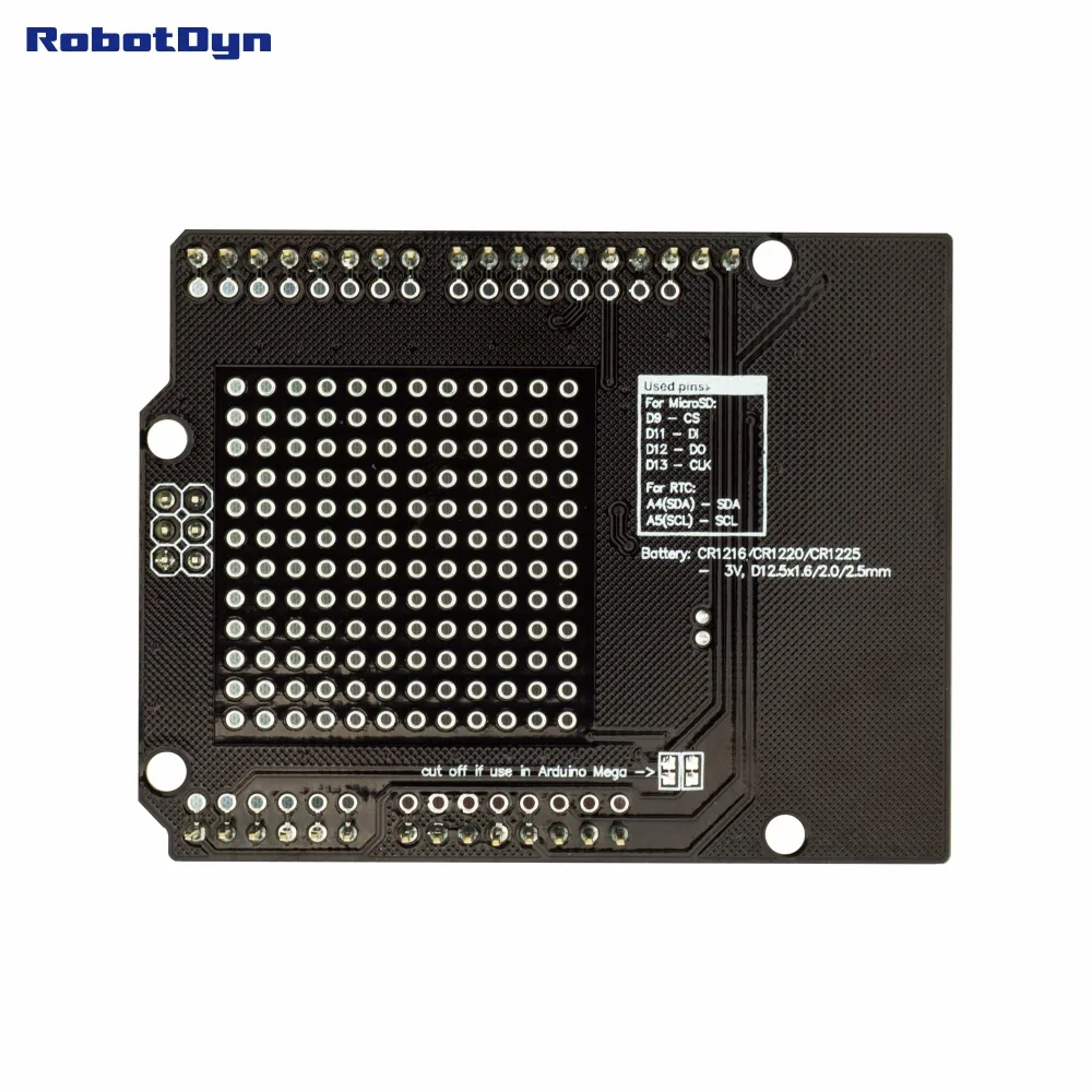 Щит регистратора данных совместимый для Arduino, MicroSD-card+ RTC(в сборе) с батареей