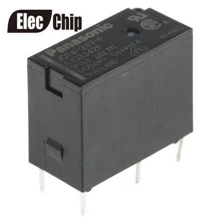 

5pieces/lot Power Relay JQ1A-24V-F AJQ3342F JQ1A-24V AJQ3342 5A250V 4PINS 24VDC DC24V 24V