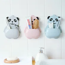 Милый мультфильм панда присоска крючок для зубной щетки держатель ванная комната набор 1 шт. настенный сверхмощный присоска Крючки набор