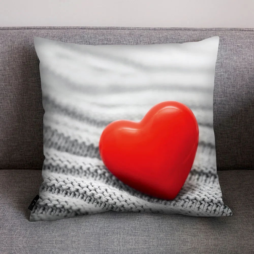 ISHOWTIENDA Сердце печати подушка чехол полиэстер диван-подушка для автомобиля домашний Декор Декоративные наволочки для подушек - Цвет: G
