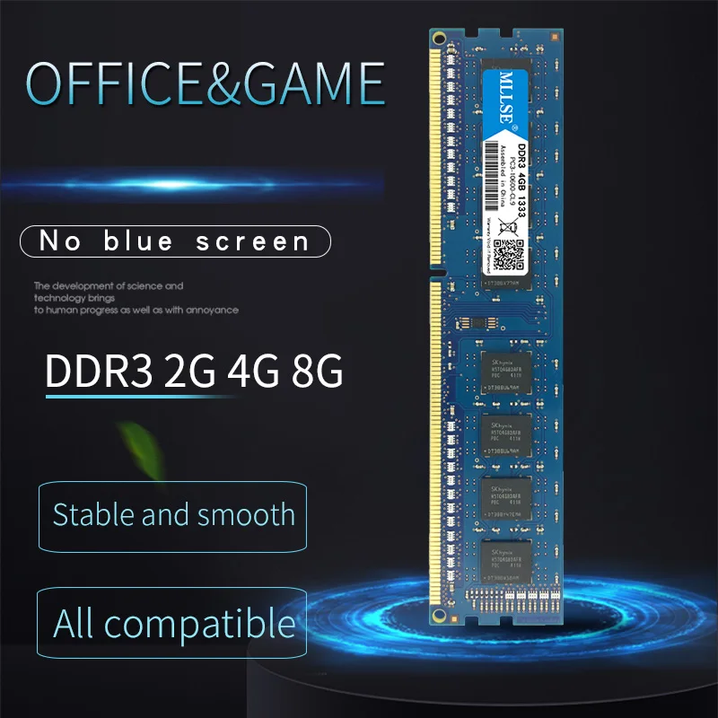 Mllse PC DIMM Ram DDR3 1G 2G 4G 8GB 1066mhz 1333mhz 1600mhz 1 5 V память для настольного PC3 12800S 240pin non ECC