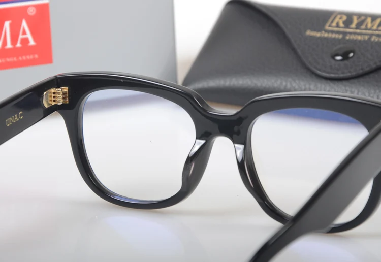 Классические брендовые Черные Квадратные ретро оптические оправы для мужчин, модные компьютерные очки для близорукости, очки с заклепками для женщин