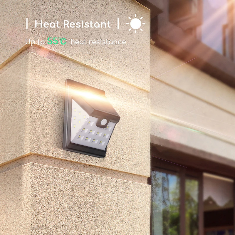 

LED Solar Garden Lights Waterproof IP65 Outdoor Solar Wall Light Wide Angle PIR Motion Sensor Solar Light For Yard Lamp