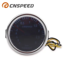 CNSPEED Авто турбо Boost Gauge-1~ 0~ 3 бар " 52 мм Универсальный Дым Лен 12 В указатель турбо Boost бар метр Цифровой Белый светодиодный