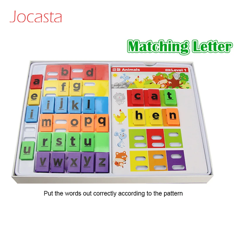 English Spelling Learning Box Matching Letter Kids Educational Learning