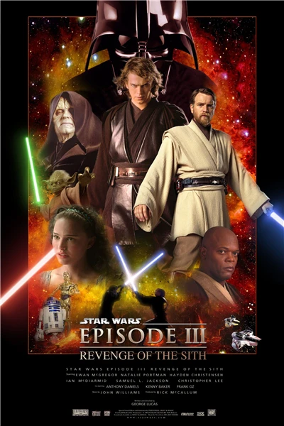 

Custom Canvas Art Star Wars Movie Poster Revenge Of The Sith Sticker Comics Mural Marvel Wallpaper Star Wars Wall Stickers #1125