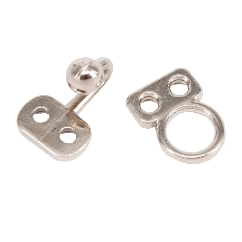 20set Silver Metal Closure Waist Extender Hooks & Eyes Clasp 19mm X 7