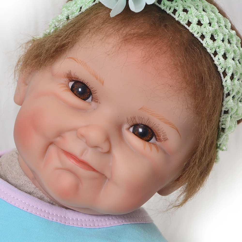 Реального живого Bebe куклы реборн игрушки 22 дюймов 55 см мягкого хлопка тела bebe реалистичные rebon bonecas девушка куклы Reborn подарок