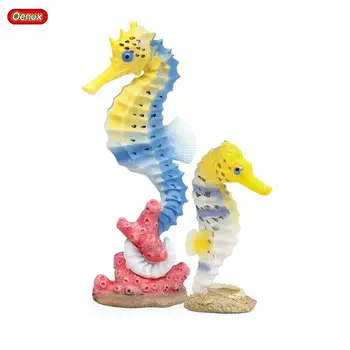 

Oenux Undersea Ocean Life Animals Hippocampus Simulation Sea Horse Model Action Figures PVC Educational Learning Toy For Kids
