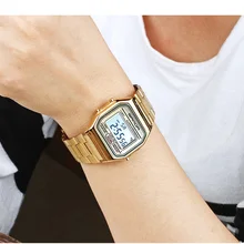 SANDA мужские часы для отдыха спортивные часы цифровой светодиодный водонепроницаемые часы из нержавеющей стали Relogio Masculino 405