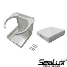 Sealux Plastic White Adjustable Drink Folding Cup for Marine Yacht, boat and car RV marine radio antenna car waterproof rubber duck dipole flexible marine fm am modulators for car boat yacht atv utv rv tractor