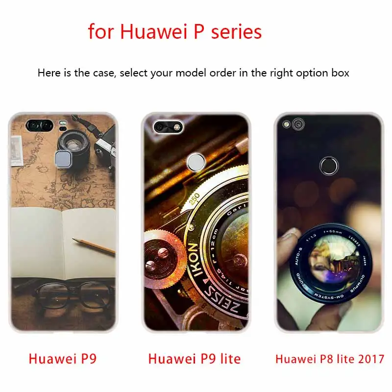Чехол для телефона с старой камерой Huawei P40 P9 P10 P20 P30 Lite чехлы Pro P Smart 2019 мягкий