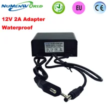 Водонепроницаемый блок питания для работы вне помещений адаптер ЕС Европейская вилка для ip-камера видеонаблюдения камера DVR, вход AC100-240V выход DC12V2A конвертер