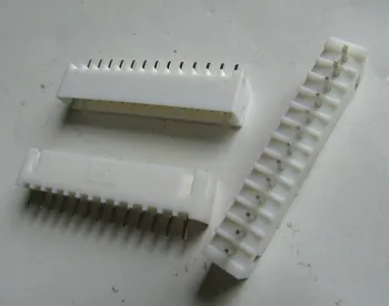 

100 pcs White 13 pins XH2.54 male straight pin socket connector terminals pitch 2.54mm 13P Header IDC plug for PCB Wire Box Bar
