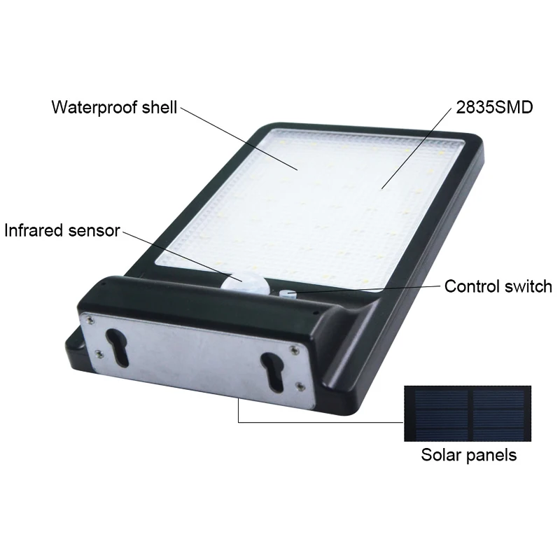 42 светодиодное Наружное освещение на солнечных батареях лампа наружная