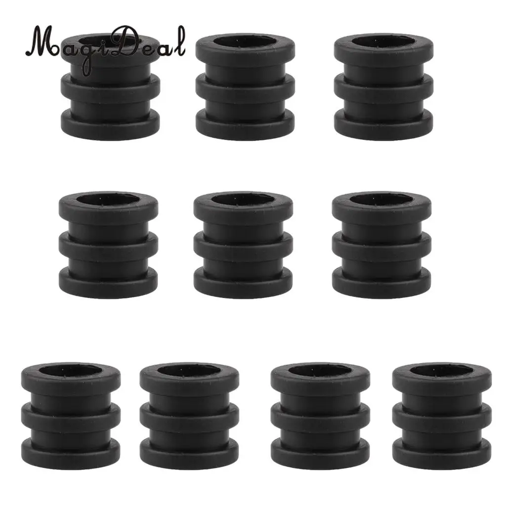 MagiDeal Funny 10Pcs 16mm Soft PVC Foosball Table Rod Bumper Buffer for Table Soccer Football Table Games Replacement Parts Toy