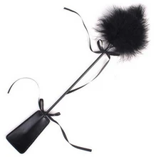 Black Feather Whip Flirt Toys For Womens Adult Games Fetish Spanking Paddle Sexy Whip Policy Knout