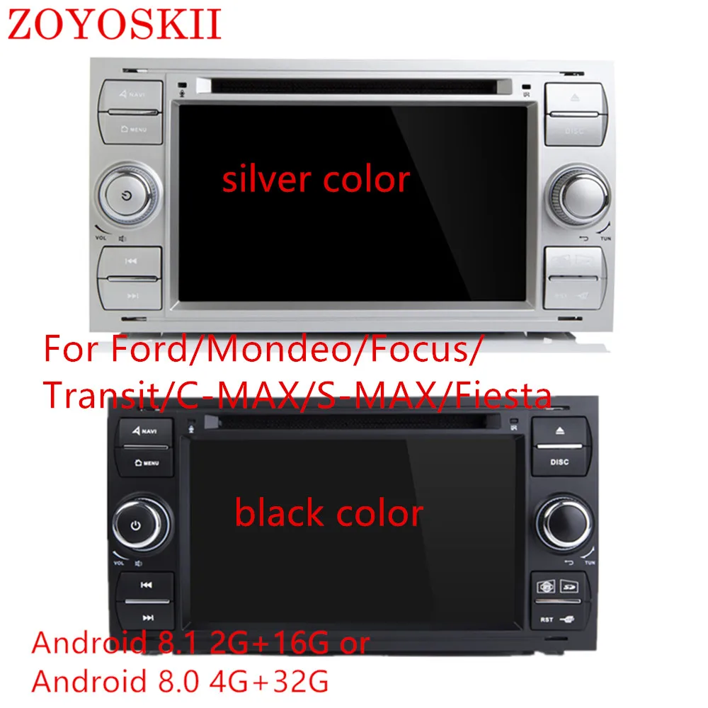 Flash Deal ZOYOSKII Android 8.0 8.1 7inch CAR DVD Radio GPS bluetooth Navigation player for FORD/Focus/S-MAX/Mondeo/C-MAX/Galaxy 0