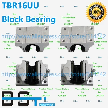 

Free Shipping!!4pcs TBR16UU CNC Linear Slide Support Unit