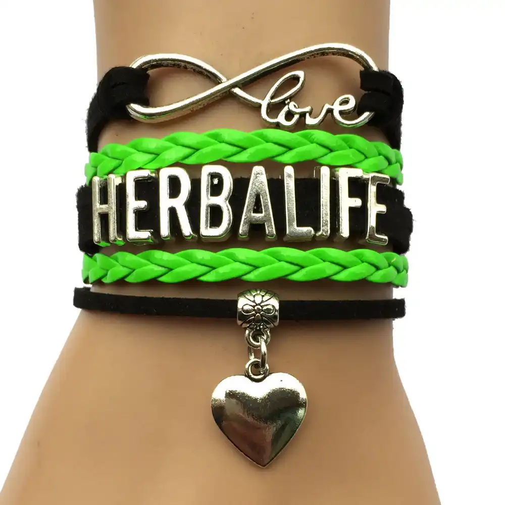 Drop Shipping Infinity Love Herbalife Bracelet Silver Plated Heart Charm Cosmetics Leather Strap Friendship Gifts Friendship Gifts Infinity Lovegift Gifts Aliexpress
