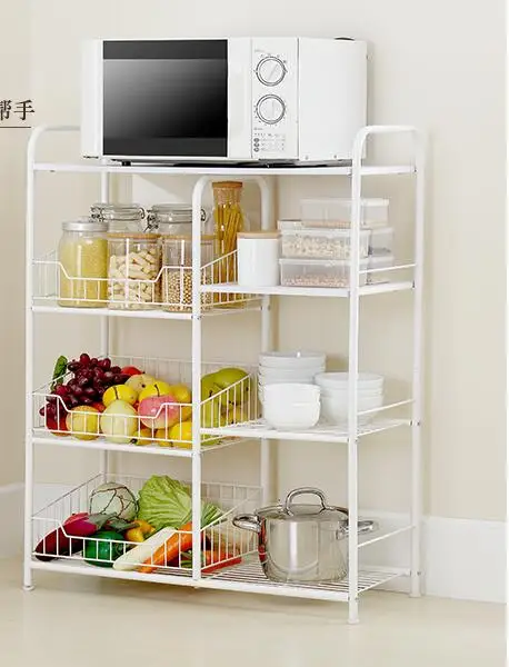 

Bathroom kitchen toilet rack. Iron art receiving shelf.