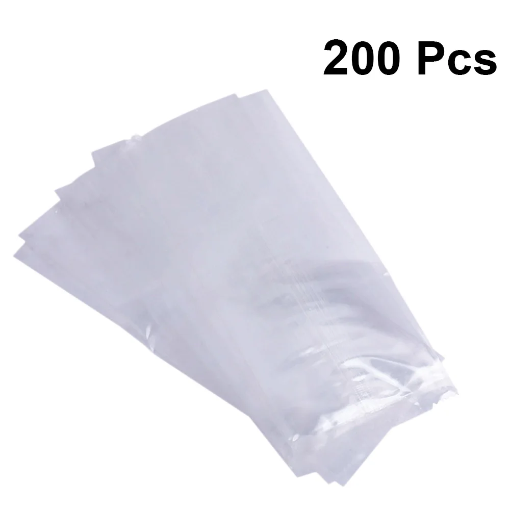 

200Pcs Ice Pop Bags Home Use Transparent Popsicle Bags Disposable Frozen Ice Cream Storage Bags Kitchen Accessories (Size S)