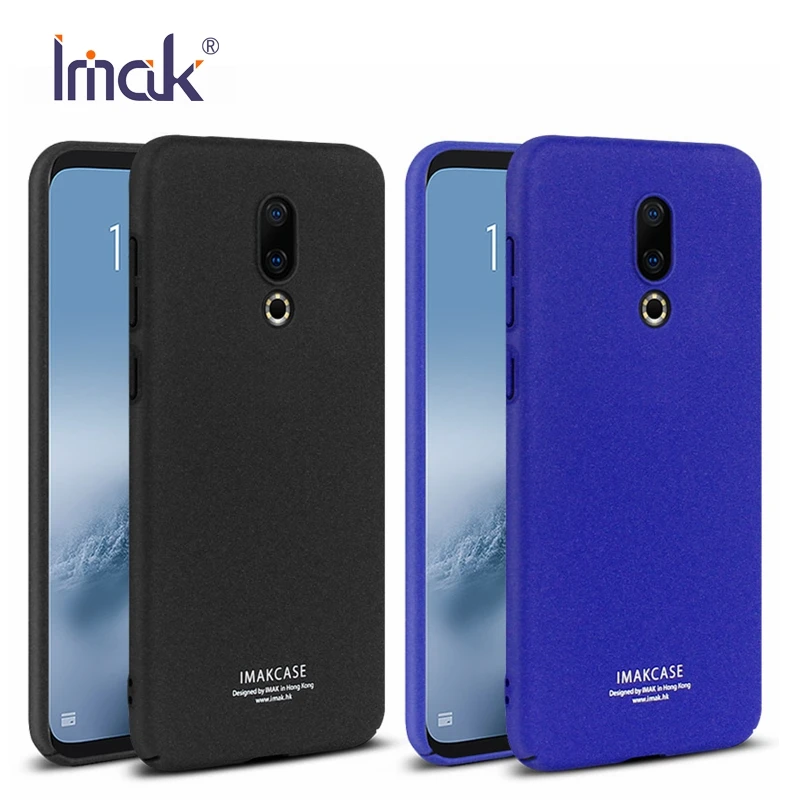 

IMAK For Meizu 16th Plus Case Cover Hard PC Matte Armor Phone Case for Meizu 16 Protective Shield + Screen Film + Ring Holder