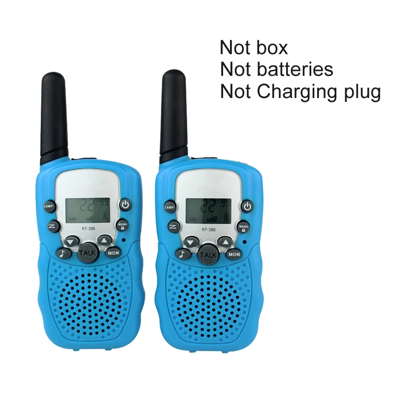 2 шт. = 1 пара RT-388 Walkie Talkie Игрушки для детей 0,5 Вт 22CH двухстороннее детское радио для мальчиков и девочек на день рождения Рождественский подарок GYH - Цвет: Blue