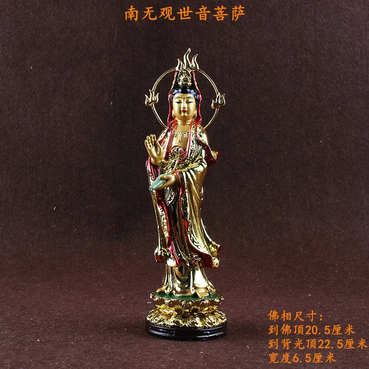 Статуэтка Guanyin из смолы маленькая статуэтка Будды Гуань Инь Бодхисаттва