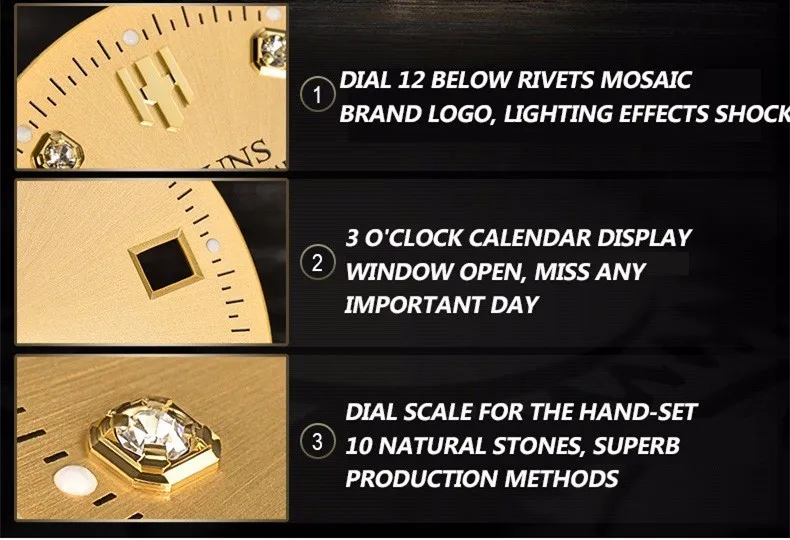 HOLUNS Роскошные брендовые классические золотые мужские полностью стальные часы автоматические механические самозаводные часы деловые дизайнерские нарядные наручные часы