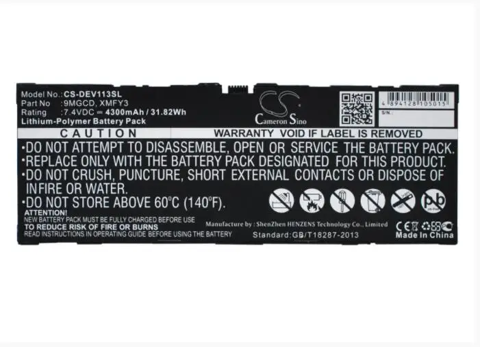 Аккумулятор Cameron Sino 4300 мАч для планшета DELL T06G Venue 11 Pro 5130 9MGCD XMFY3|Цифровые
