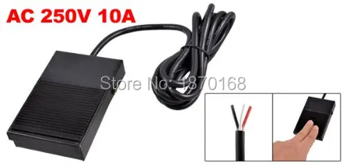 

Tfs-1 AC250V 10A SPDT NO NC sesaat tenaga listrik kaki Pedal saklar