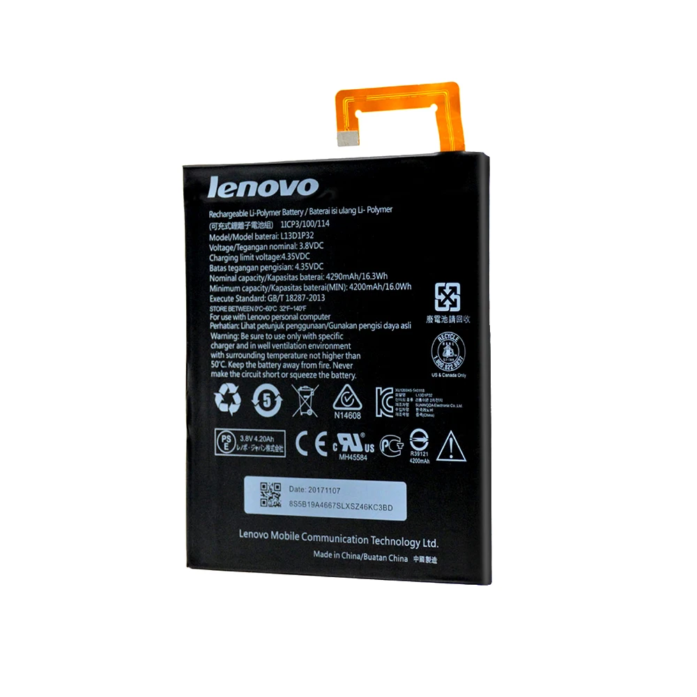 Ceny Oryginalna bateria L13D1P32 dla Lenovo Lepad A8 50 A5500 S8 50 Tab 3 8 cal TB3 850F TB3 850M Batterie 4290mAh + narzędzia