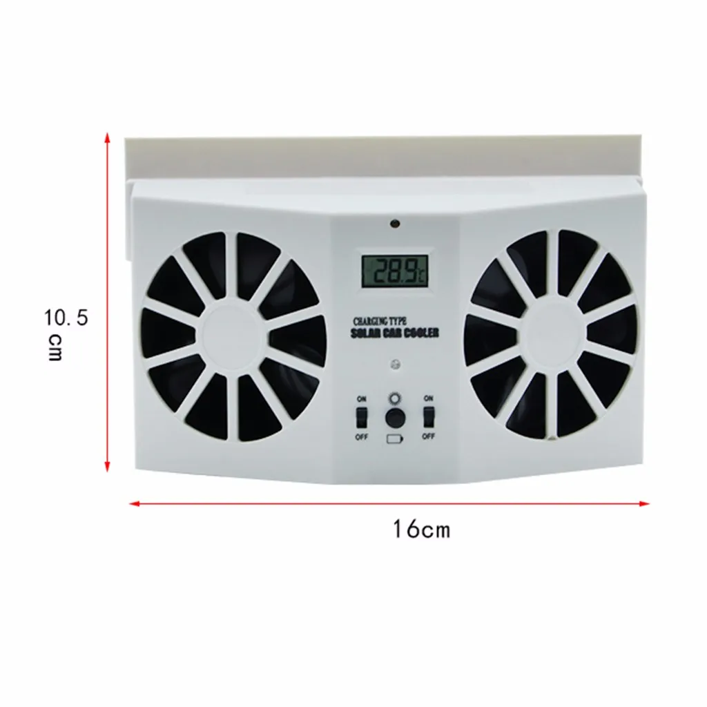 1 шт. Солнечный автомобильный оконный вентиляционный Вентилятор охлаждения вентиляционный охладитель радиатор авто вентиляционный вентилятор Система охлаждения охладитель окно#20