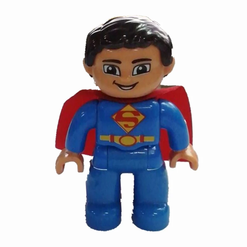 

Legoing Duplo Big Size Toy Gifts Clark Kent Action Figures Kids Toys Building Blocks Superman Super Heroes Compatible Legoinglys