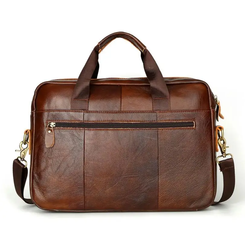 100% High Quality Men Briefcases Genuine Leather Handbag Vintage Laptop Briefcase Messenger Shoulder Bags Men's Bag 100% High Quality Men Briefcases Genuine Leather Handbag Vintage Laptop Briefcase Messenger Shoulder Bags Men's Bag